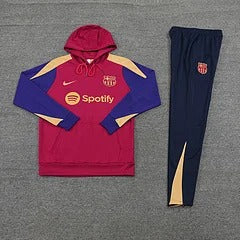 Barcelona 2024-2025 Hooded Long-Sleeved Training Suit - Image 6