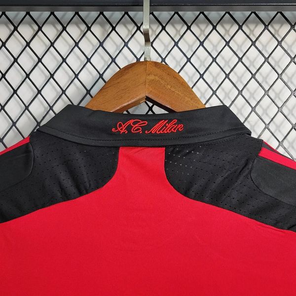 Retro AC Milan 2007-2008 home Long Sleeve - Image 6